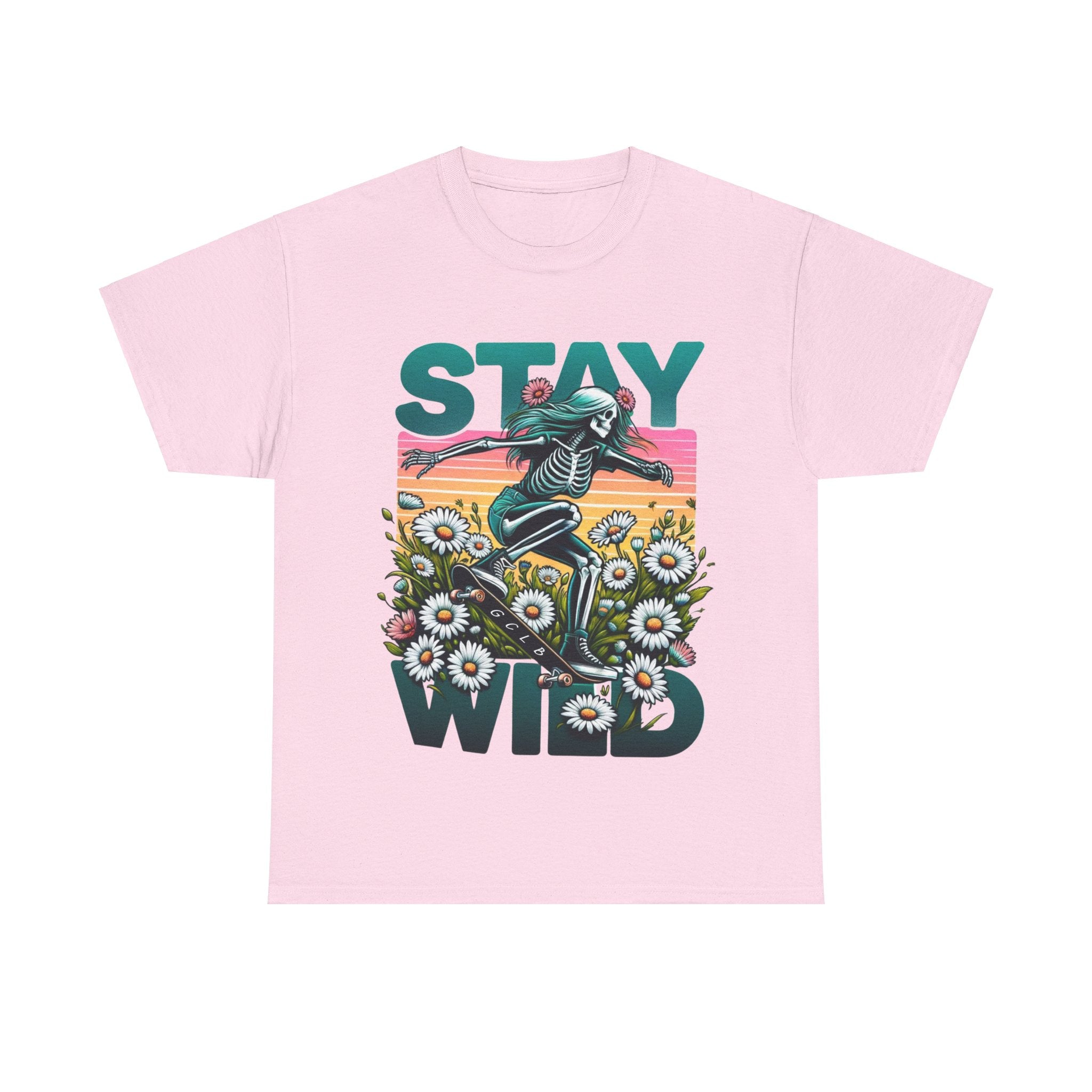 Gold Coast Longboards T-Shirt Light Pink / S Stay WIld Tee