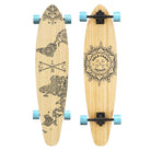 Gold Coast Longboards Longboard Blue Swirl Kicktail Longboard - Wanderlust Edition