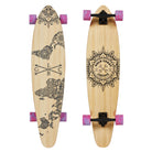 Gold Coast Longboards Longboard Pink Swirl Kicktail Longboard - Wanderlust Edition