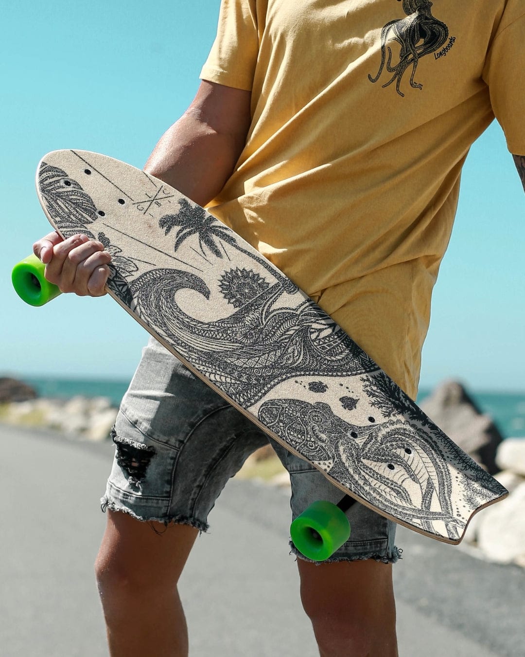 Gold Coast Longboards Surf Skateboard Surf Skate 30" - Wanderlust Edition