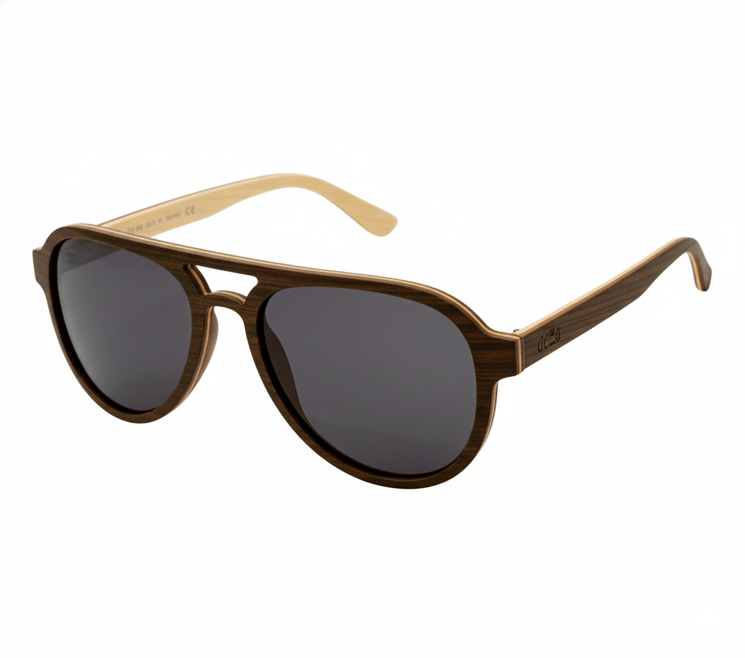 Gold Coast Longboards Sunglasses Large - 149mm / Bilinga Bilinga - Black/Brown