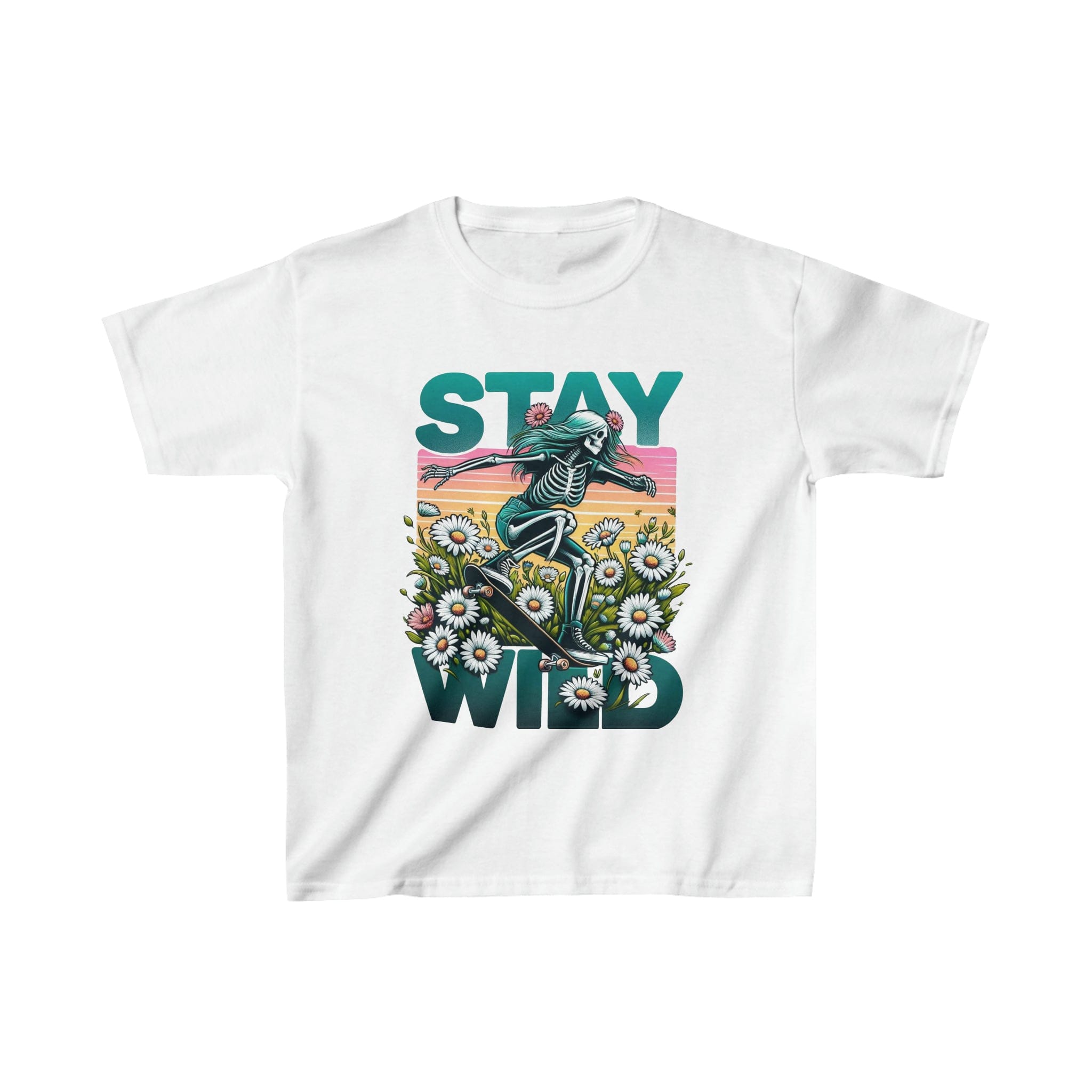 Printify Kids clothes XS / White Stay Wild - Kids Heavy Tee