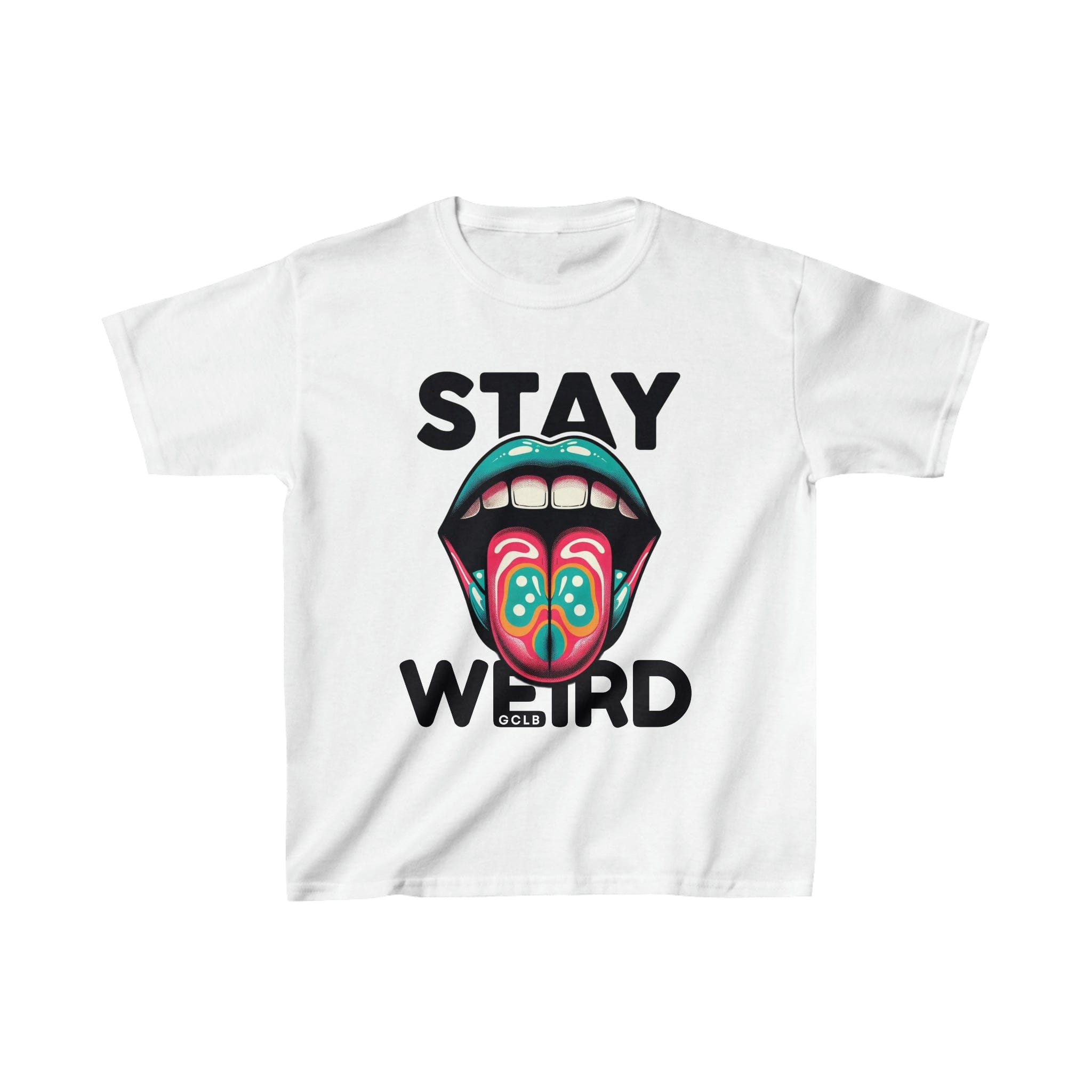 Printify Kids clothes XS / White Stay Weird - Kids Heavy Tee