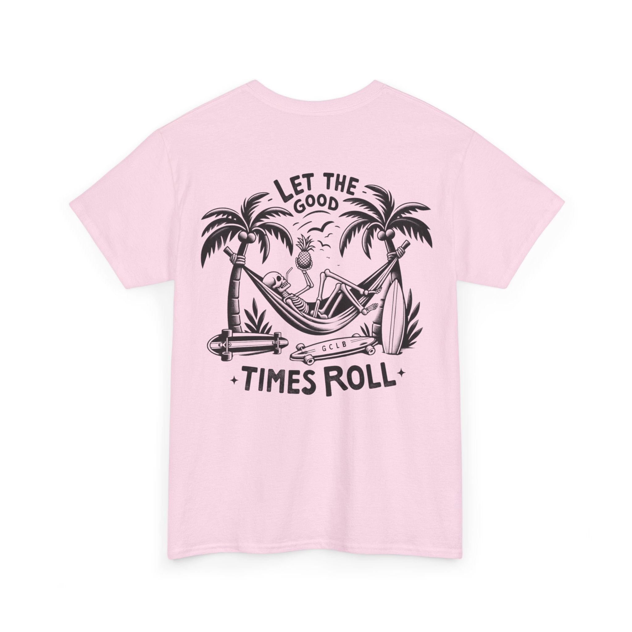 Printify T-Shirt Let the Good Times Roll Skull Tee