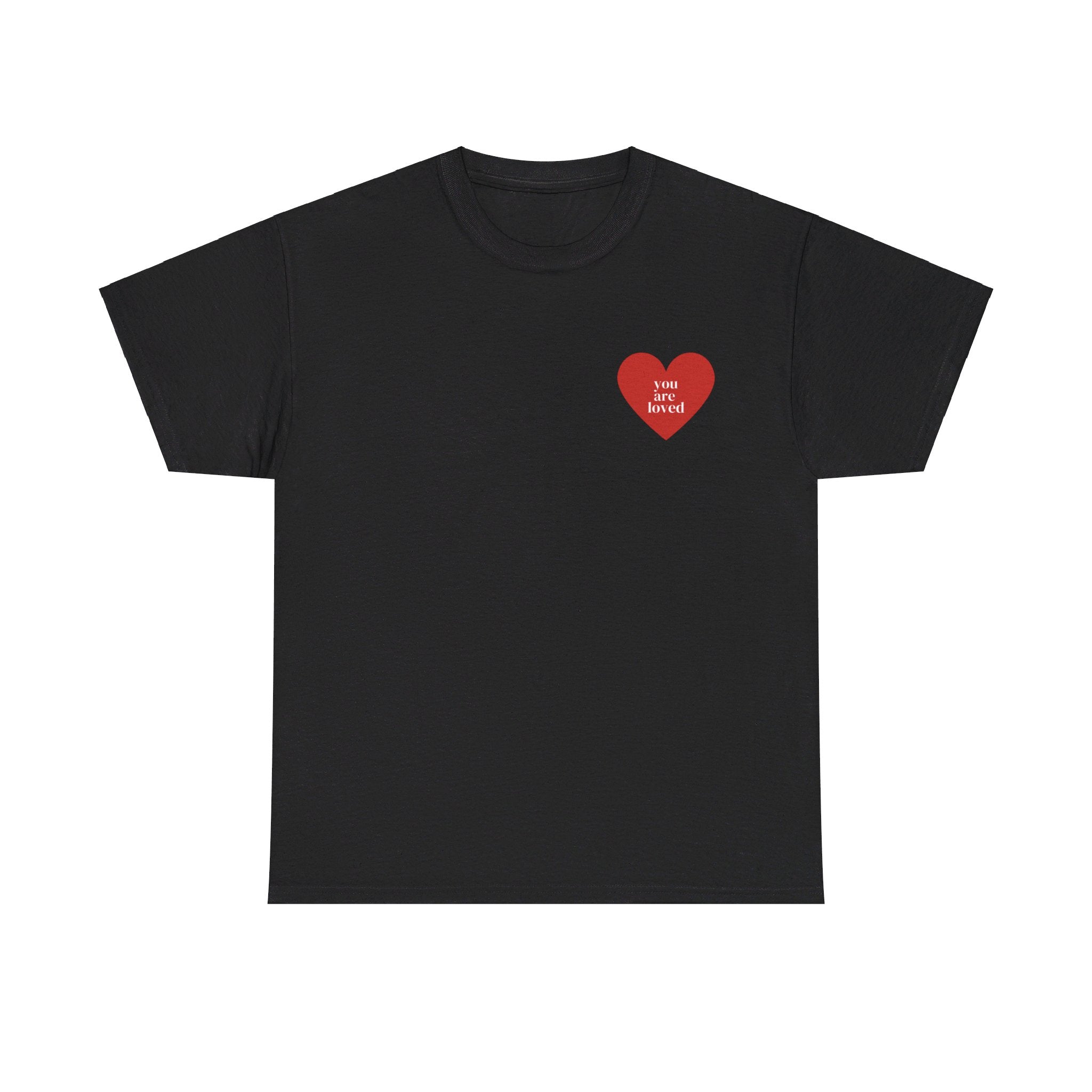 Printify T-Shirt You are Loved Heart Tee