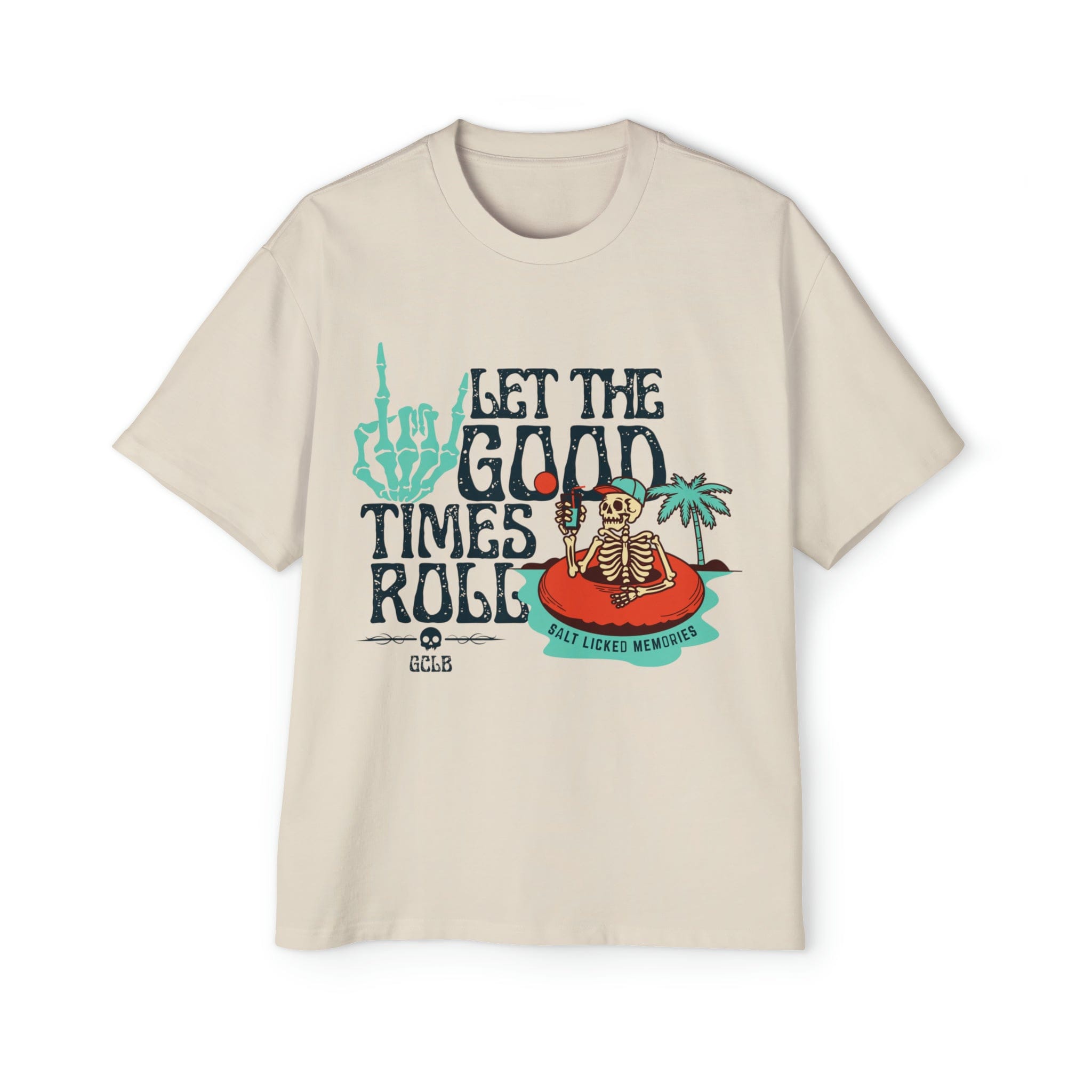 Printify T-Shirt Ecru / S Let the Good Times Roll Floaty - Heavy Oversized Tee