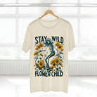 Printify T-Shirt Natural / S Stay Wild Flower Child - Standard Tee