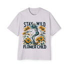 Printify T-Shirt Orchid / S Stay Wild Flower Child - Heavy Oversized Tee