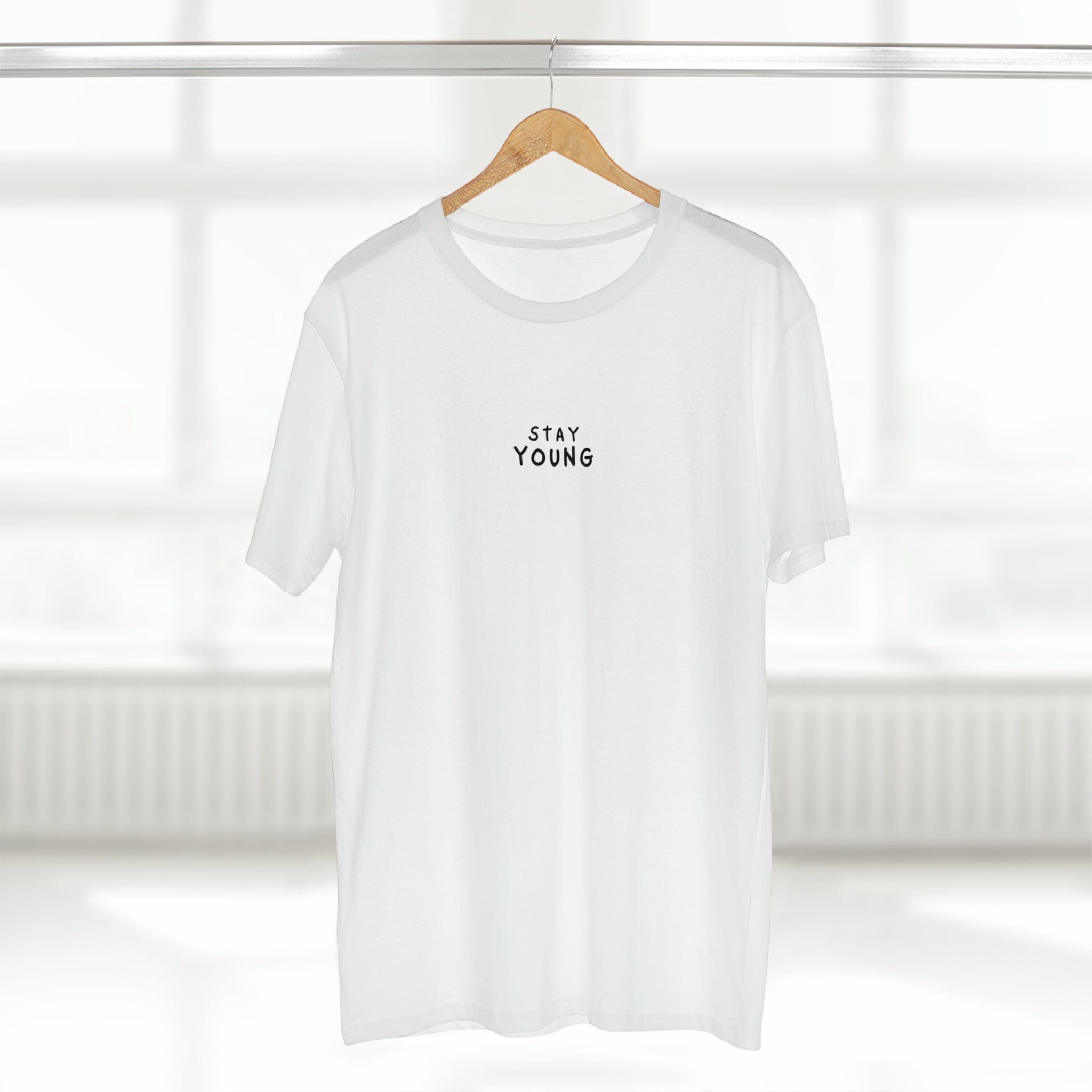 Printify T-Shirt White / S Stay Young - Standard Tee