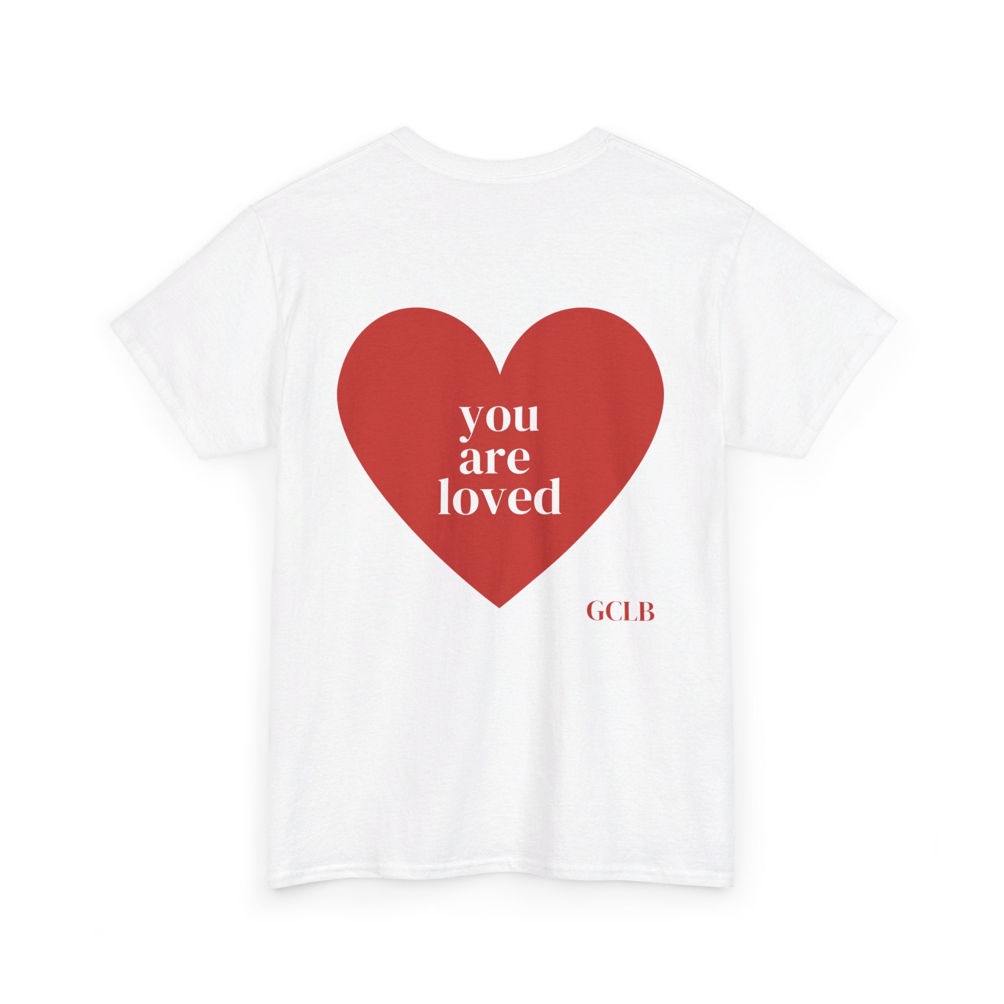 Printify T-Shirt White / S You are Loved Heart Tee