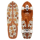 Gold Coast Longboards Surf Skateboard Thruster Surf Trucks Surf Skate 32" - Ocean Bloom
