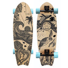 Gold Coast Longboards Surf Skateboard Gravity Surf Trucks / Blue Swirl Surf Skate Skateboard 30" - Wanderlust Edition