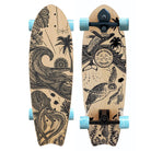 Gold Coast Longboards Surf Skateboard Thruster Surf Trucks / Blue Swirl Surf Skate Skateboard 30" - Wanderlust Edition