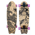 Gold Coast Longboards Surf Skateboard Thruster Surf Trucks / Pink Swirl Surf Skate Skateboard 30" - Wanderlust Edition