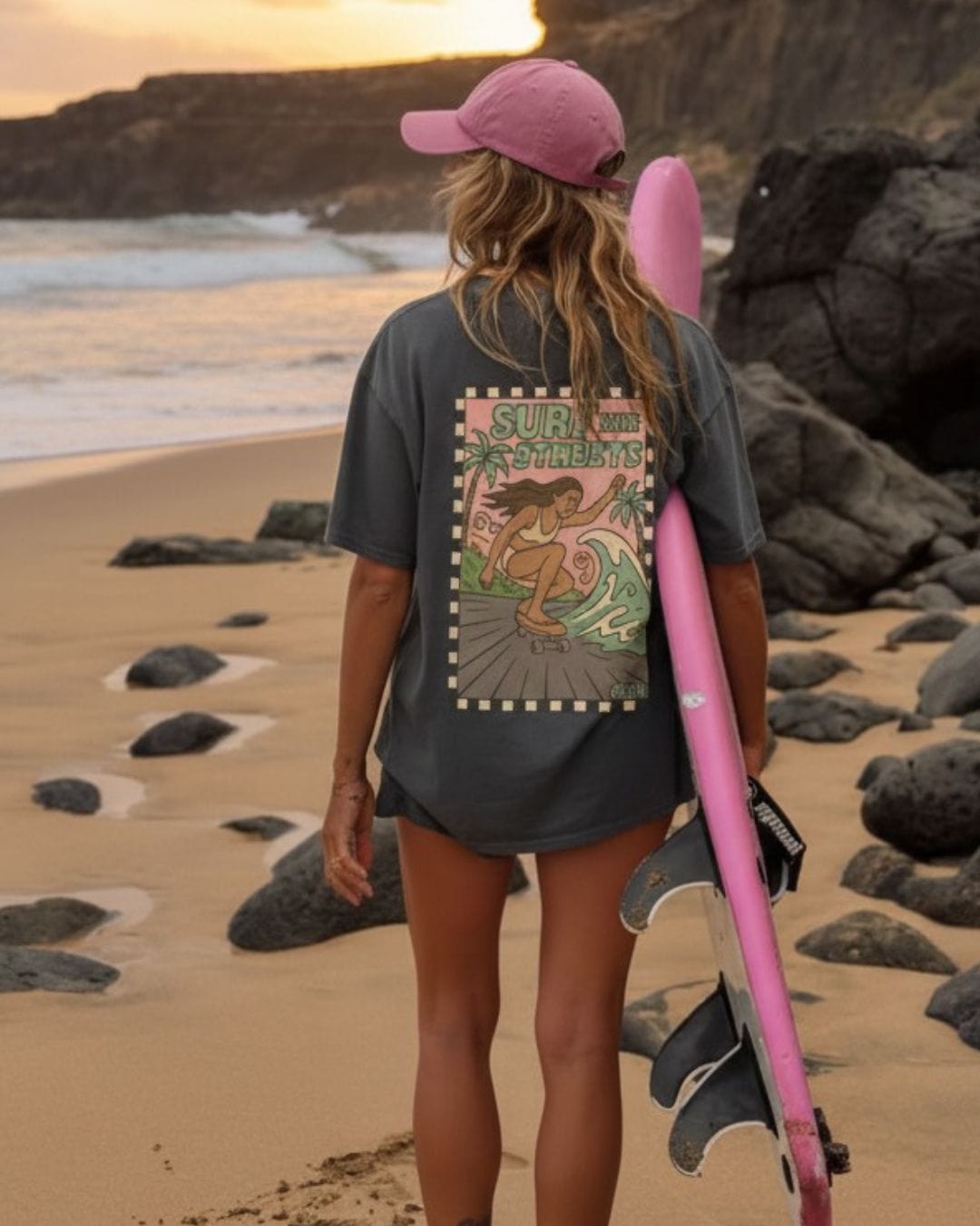 Printify T-Shirt Surf the Streets 2.0 Tee