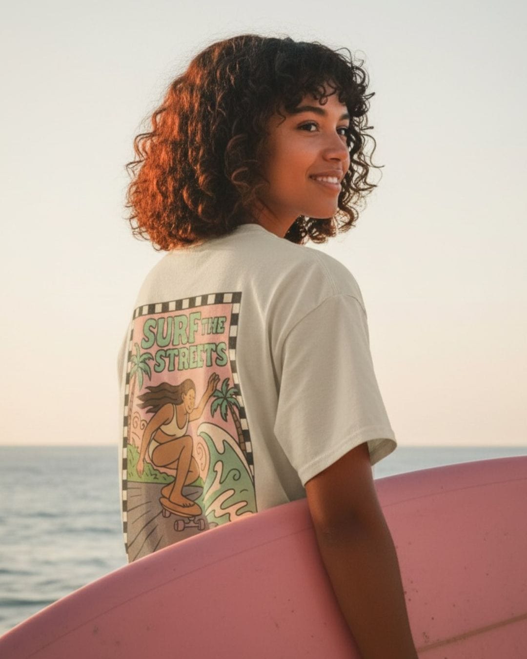 Printify T-Shirt Surf the Streets 2.0 Tee