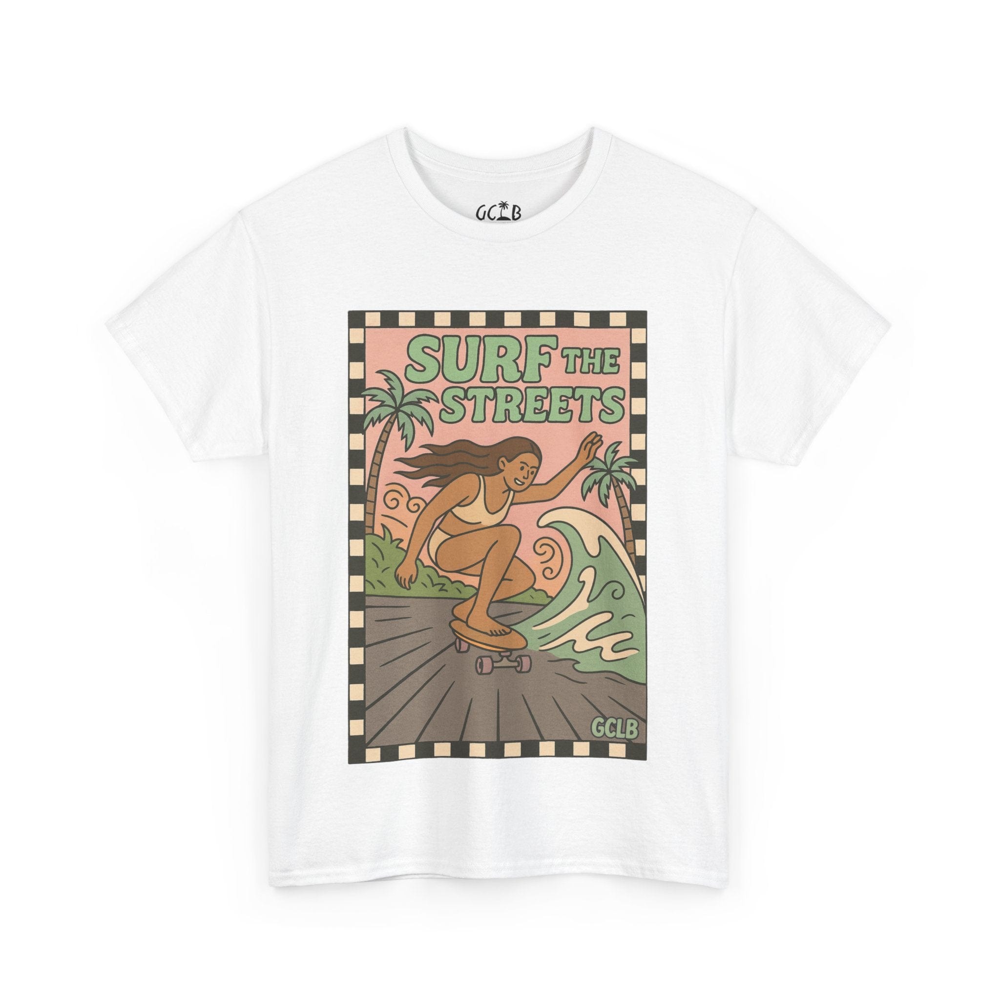 Printify T-Shirt White / S Surf the Streets Tee