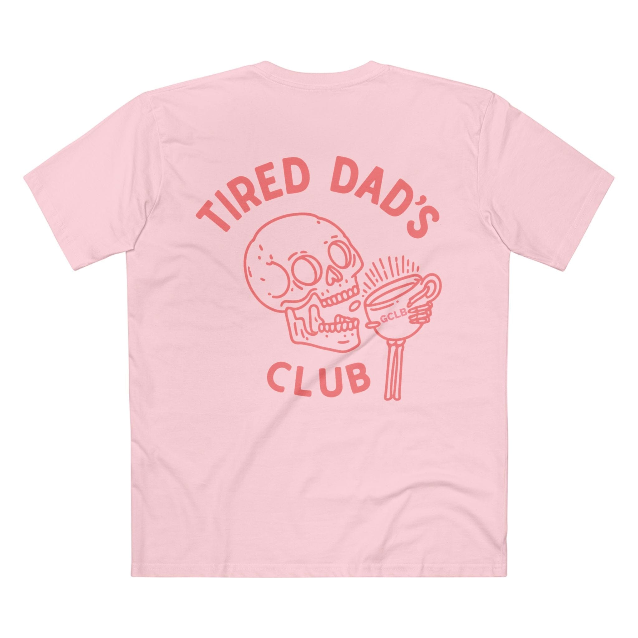 Printify T-Shirt Pink / S Tired Dads Club Pink