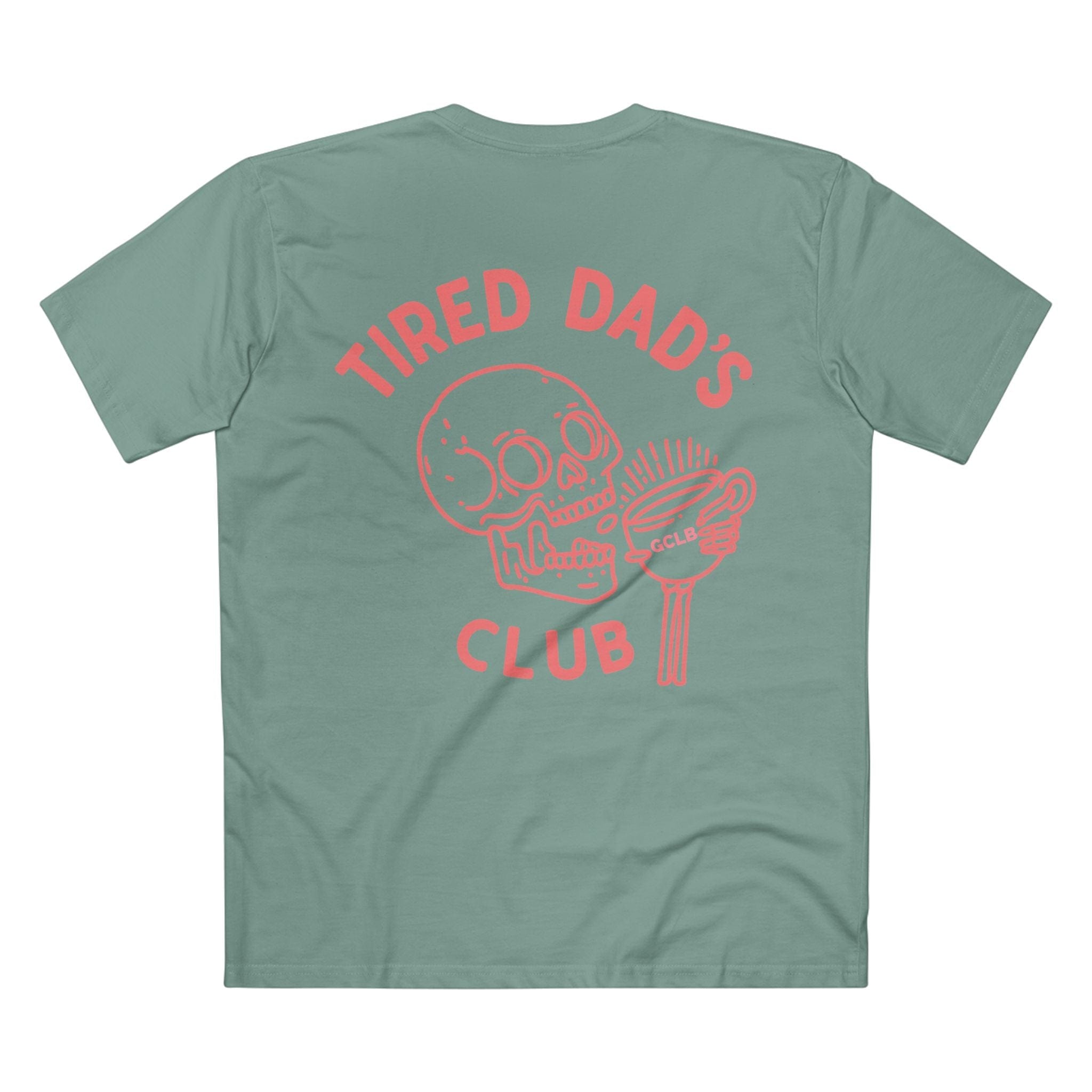 Printify T-Shirt Sage / XS Tired Dads Club Pink