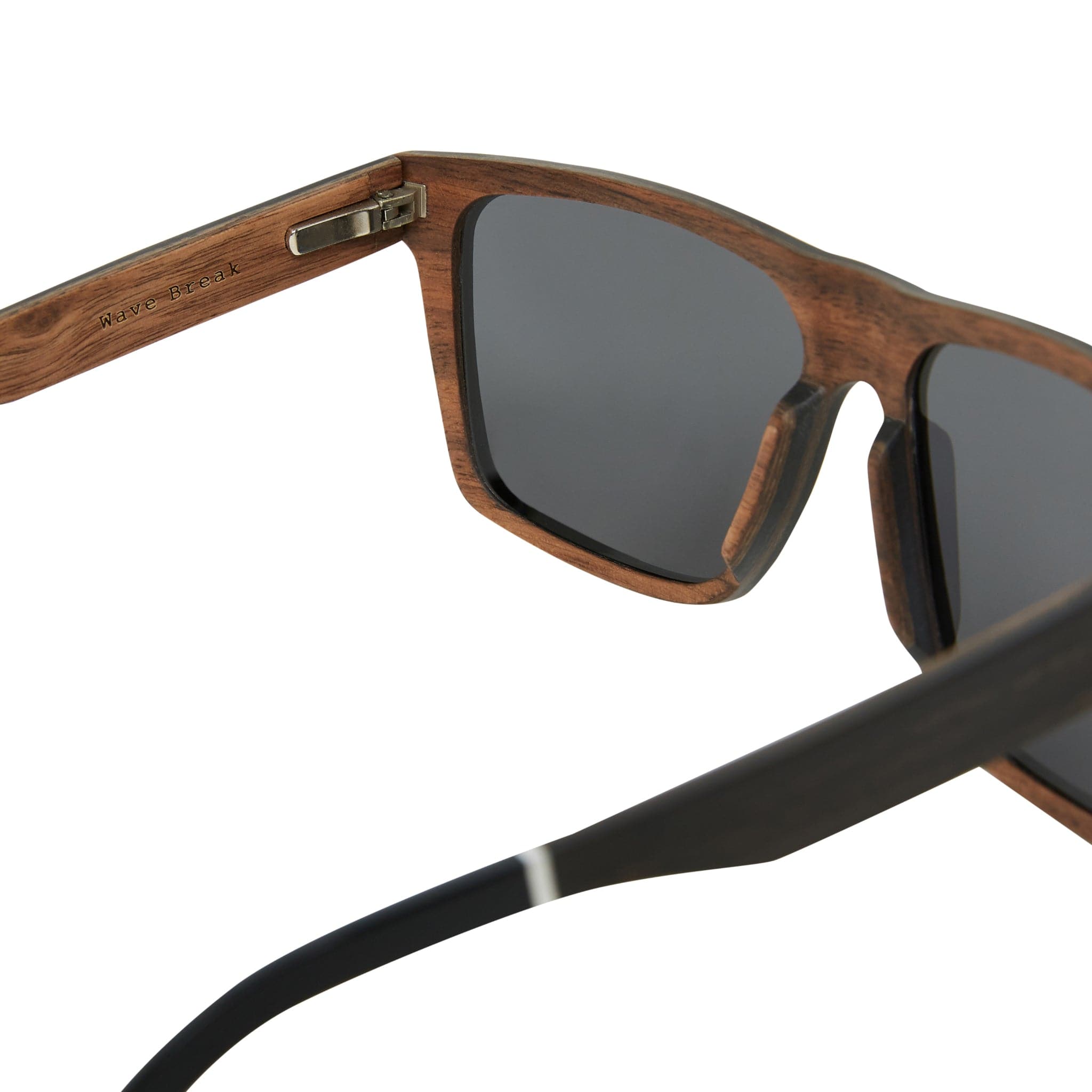 Gold Coast Longboards Sunglasses Large - 144mm Wave Break - Dark Ebony
