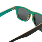 Gold Coast Longboards Sunglasses Medium - 142mm Straddie - Black/Green