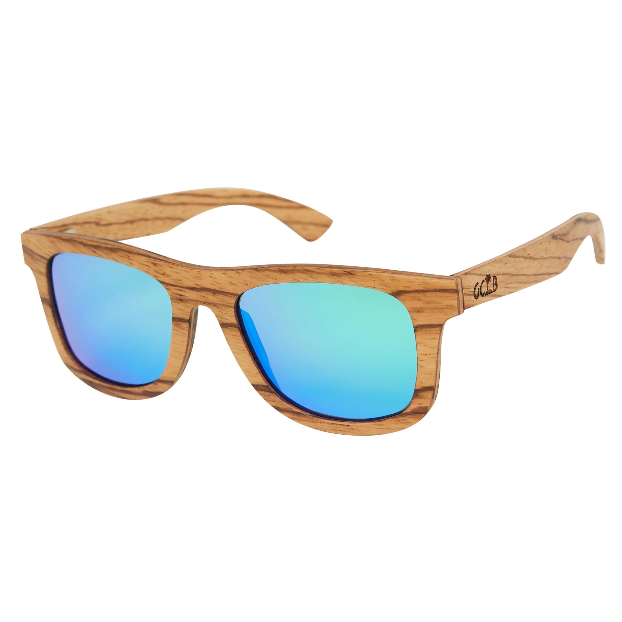 Gold Coast Longboards Sunglasses Medium - 142mm Straddie - Blue/Green Reflect