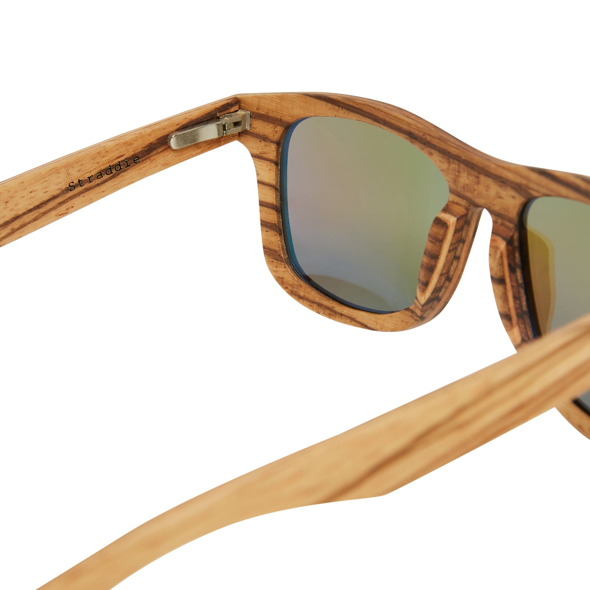 Gold Coast Longboards Sunglasses Medium - 142mm Straddie - Blue/Green Reflect