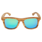 Gold Coast Longboards Sunglasses Medium - 142mm Straddie - Blue/Green Reflect