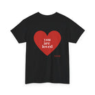 Printify T-Shirt You are Loved Heart Tee