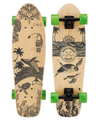 Gold Coast Longboards Cruiser Skateboard Green Swirl Cruiser Skateboard - Majestic Edition | Gold Coast Longboards