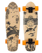Gold Coast Longboards Cruiser Skateboard Orange Swirl Cruiser Skateboard - Majestic Edition | Gold Coast Longboards