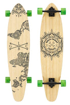Gold Coast Longboards Longboard Green Swirl Kicktail Longboard - Wanderlust Edition | Gold Coast Longboards