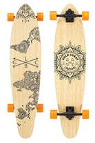 Gold Coast Longboards Longboard Orange Swirl Kicktail Longboard - Wanderlust Edition | Gold Coast Longboards