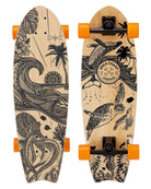 Gold Coast Longboards Surf Skateboards Orange Surf Skate Skateboard 30" - Wanderlust Edition | Gold Coast Longboards