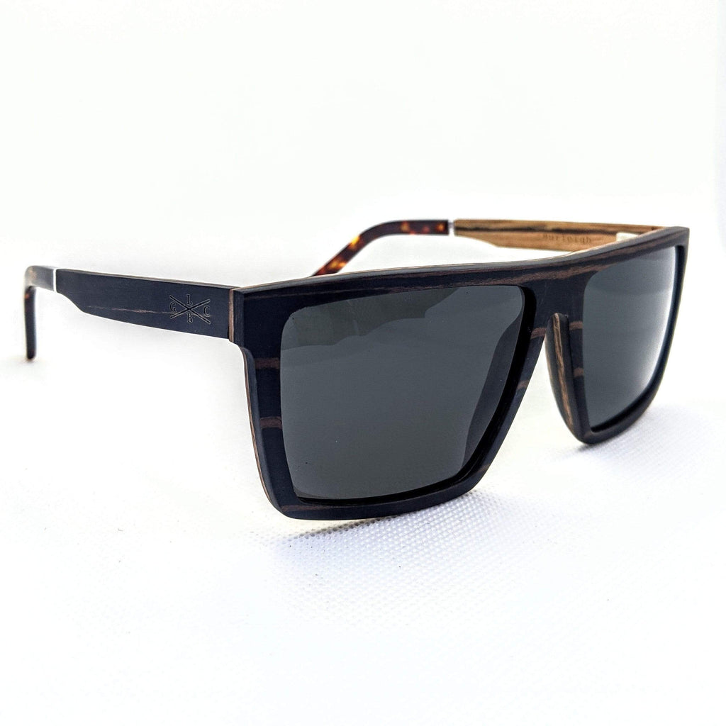 Gold Coast Longboards Sunglasses Burleigh - Dark Grain - Recycled Skateboard Sunglasses