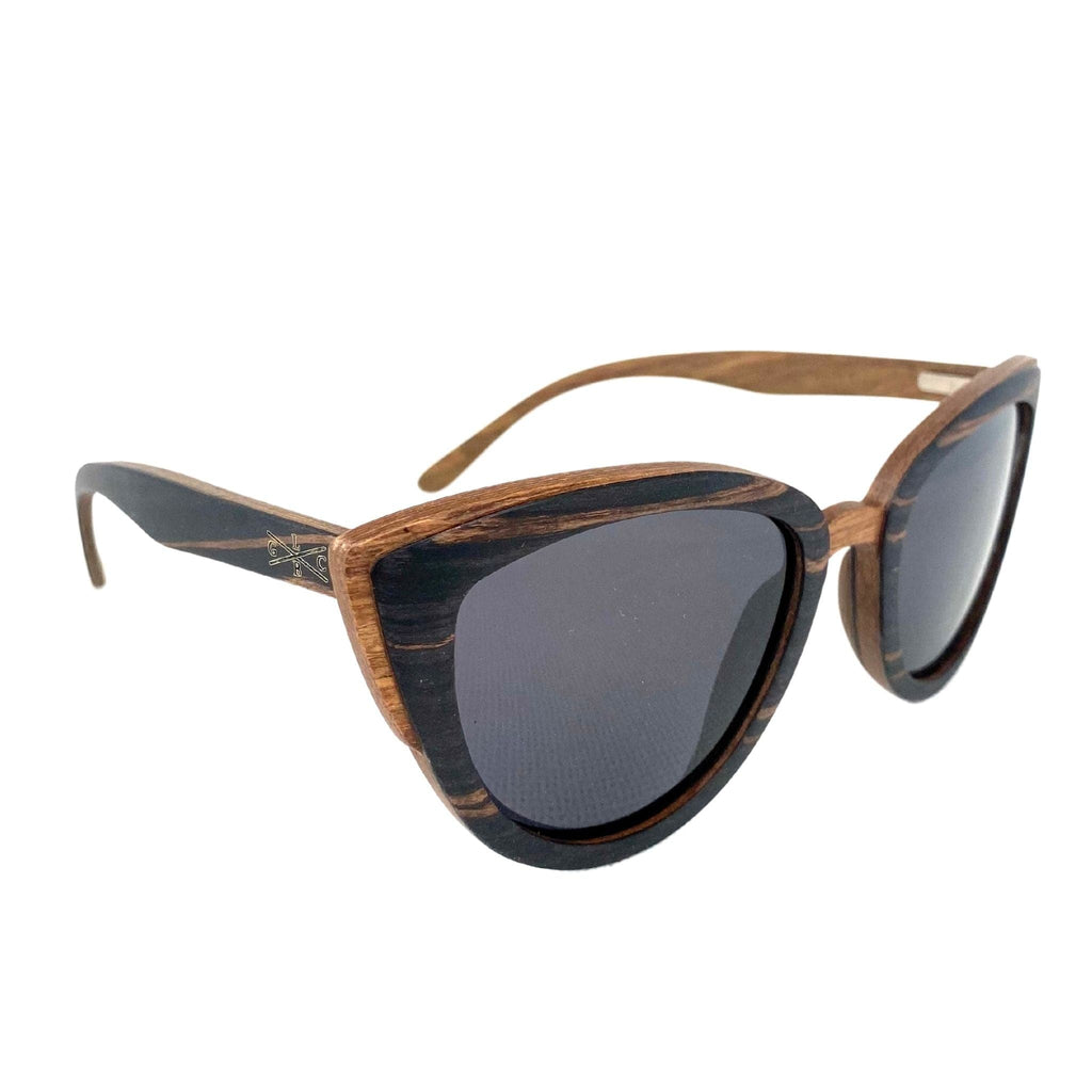 Gold Coast Longboards Sunglasses Kirra - Ebony - Recycled Skateboard Sunglasses