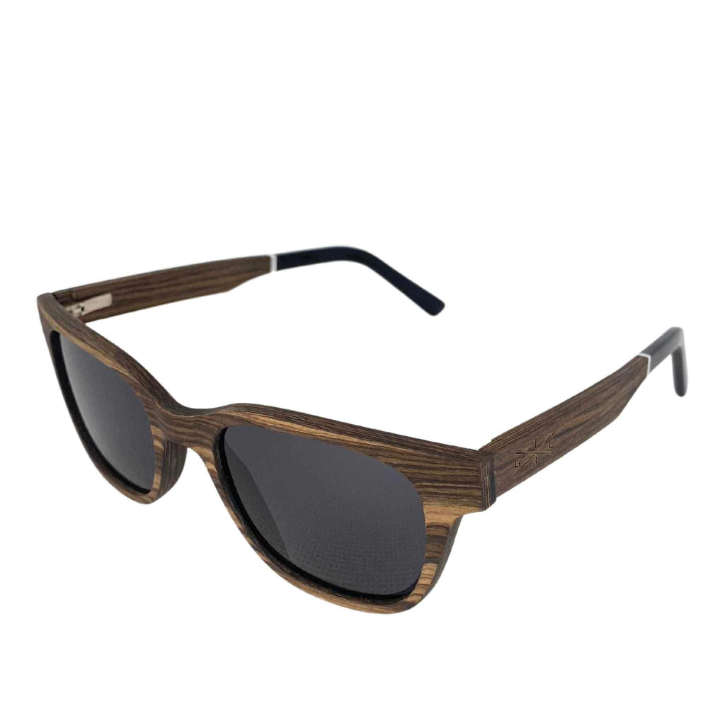 Gold Coast Longboards Sunglasses Palmy Grain - Recycled Skateboard Sunglasses