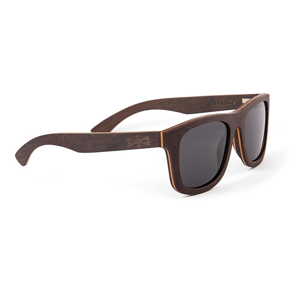 Gold Coast Longboards Sunglasses Straddie - Chocolate Brown - Recycled Skateboard Sunglasses